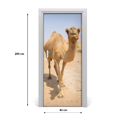 Samolepiace fototapety na dvere Velblou na púšti