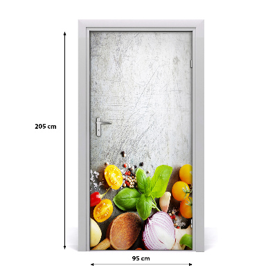 Fototapeta na dvere do domu samolepiace zelenina