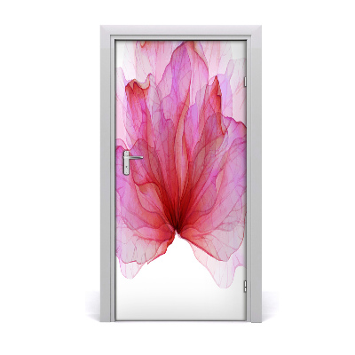 Samolepiace fototapety na dvere ružový kvet