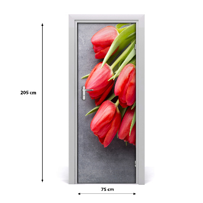 Fototapeta samolepiace červené tulipány