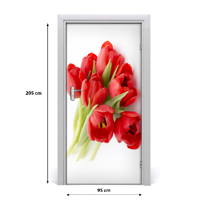 Fototapeta samolepiace červené tulipány
