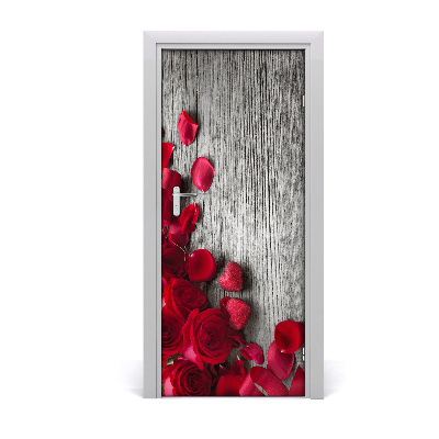 Fototapeta na dvere samolepiace červená ruža
