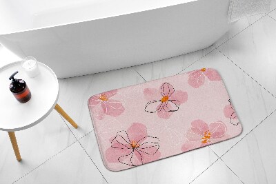 Kúpeľňová predložka Ružové kvety