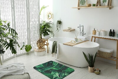 Kúpeľňová predložka Rastliny listy