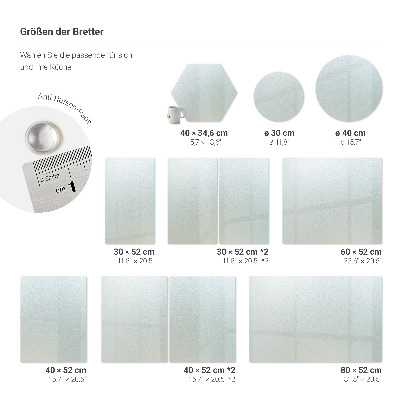 Sklenená doska na krájanie Obdĺžniková priehľadná