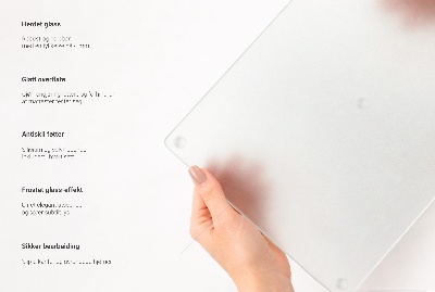 Sklenená doska na krájanie Obdĺžniková priehľadná