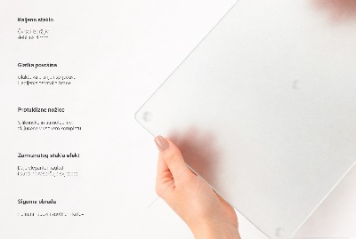 Sklenená doska na krájanie Kruhová priehľadná