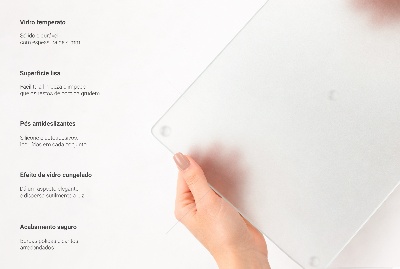 Sklenená doska na krájanie Kruhová priehľadná