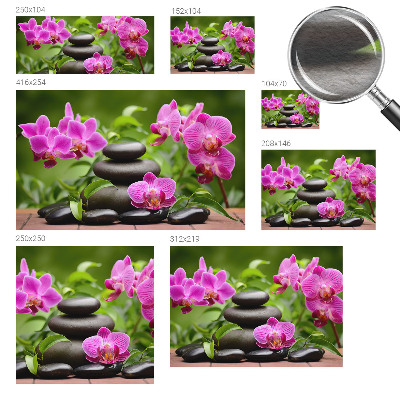 Luxusná tapeta Orchideové kamene