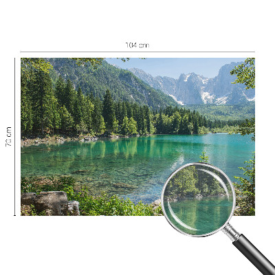 Vliesová fototapeta do spálne Zelené jazero