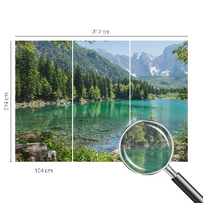 Vliesová fototapeta do spálne Zelené jazero