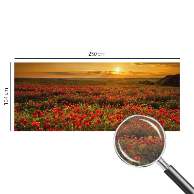 Dekoratívna fototapeta na stenu Makové pole