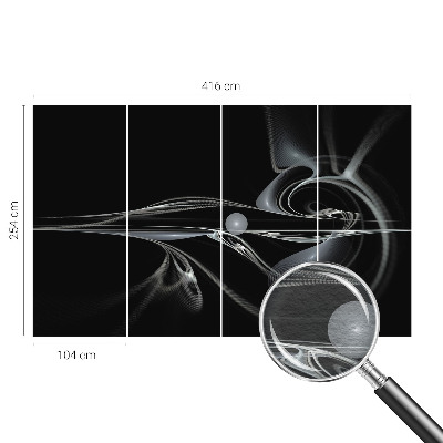 Vliesová fototapeta do obývačky Kvapalinové linky