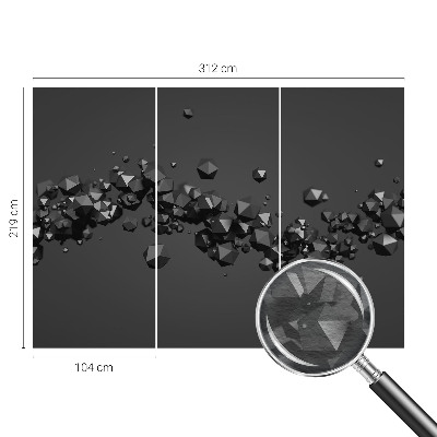 Fototapeta na mieru do spálne Čierne hrudky