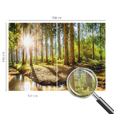 Vliesová fototapeta do obývačky Lesná idylka