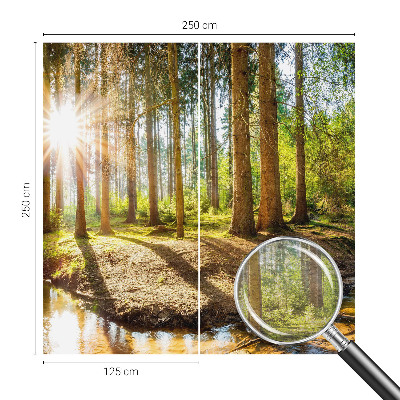 Vliesová fototapeta do obývačky Lesná idylka