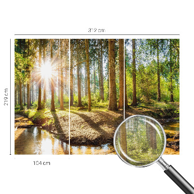 Vliesová fototapeta do obývačky Lesná idylka