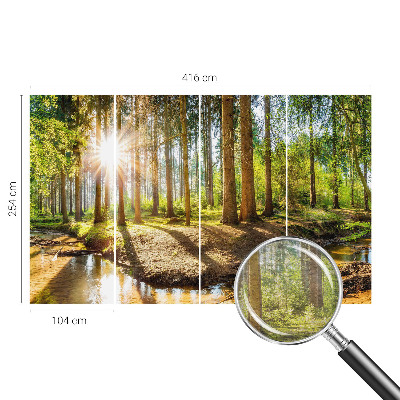 Vliesová fototapeta do obývačky Lesná idylka