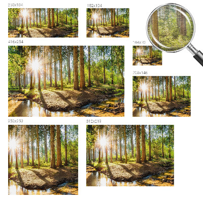 Vliesová fototapeta do obývačky Lesná idylka