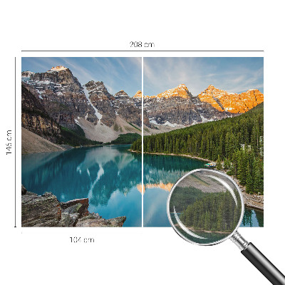 Vliesová fototapeta do spálne Odraz v horách