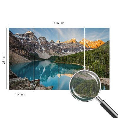 Vliesová fototapeta do spálne Odraz v horách