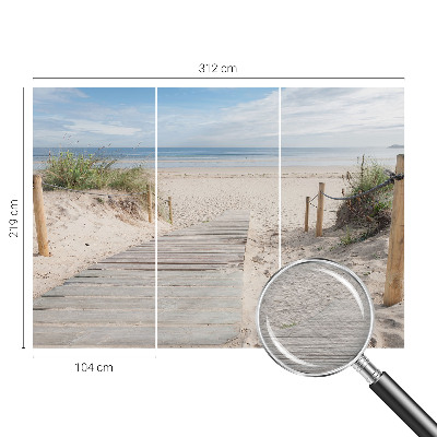 Vliesová fototapeta pre deti Drevený chodník