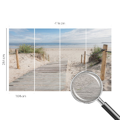 Vliesová fototapeta pre deti Drevený chodník