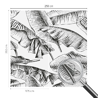 Fotografická tapeta na vliese Banánové listy