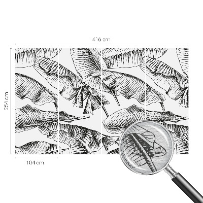 Fotografická tapeta na vliese Banánové listy