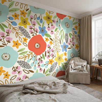 Vliesová fototapeta s potlačou Kvetinový vzor