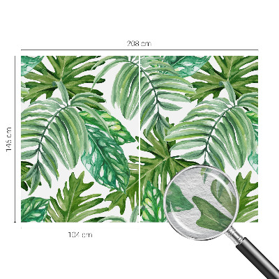 Dekoratívna fototapeta na stenu Exotické listy