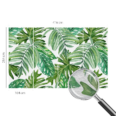 Dekoratívna fototapeta na stenu Exotické listy