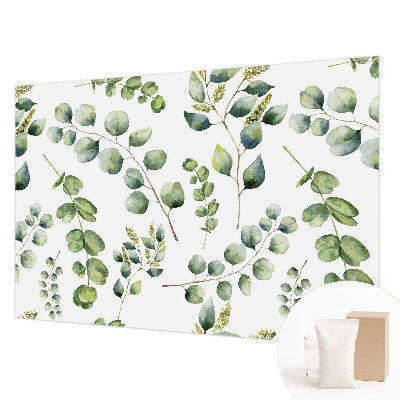 Vliesová tapeta na stenu Zelené listy
