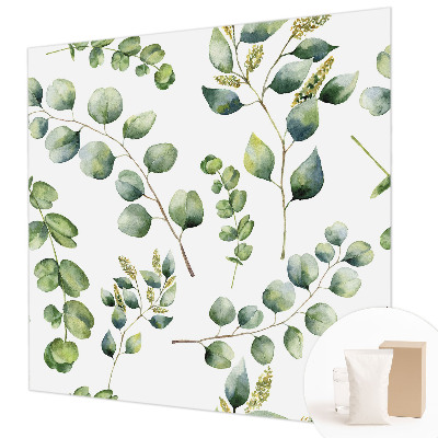 Vliesová tapeta na stenu Zelené listy