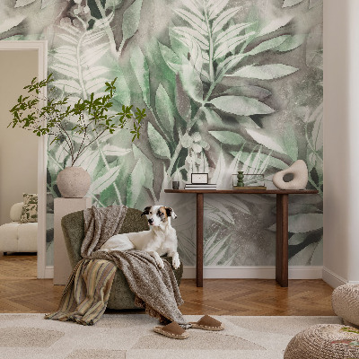 Fotografická tapeta na vliese Akvarelové listy