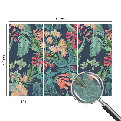 Vliesová fototapeta pre deti Tropické kvety