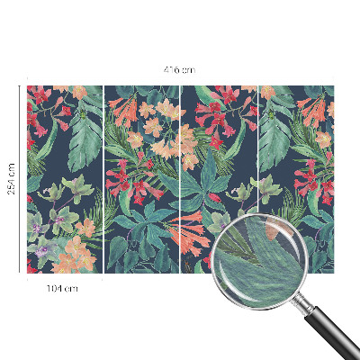 Vliesová fototapeta pre deti Tropické kvety