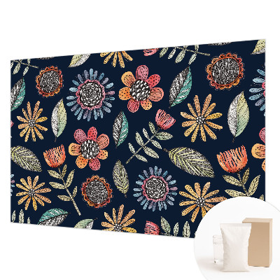 Vliesová fototapeta s potlačou Kvetinová mozaika