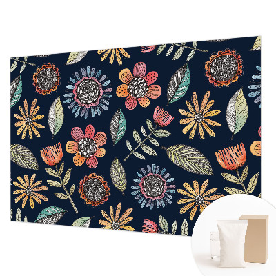 Vliesová fototapeta s potlačou Kvetinová mozaika