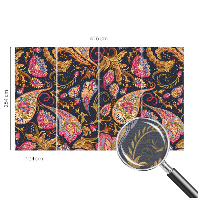 Fototapeta na mieru do obývačky Farebný paisley vzor