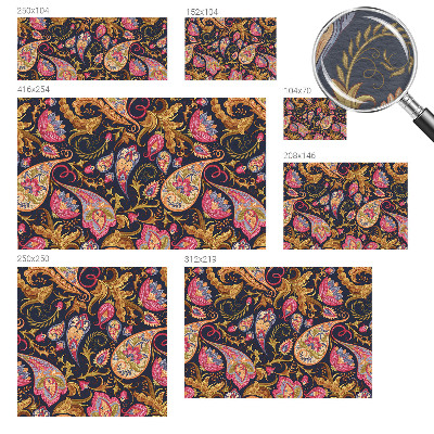 Fototapeta na mieru do obývačky Farebný paisley vzor