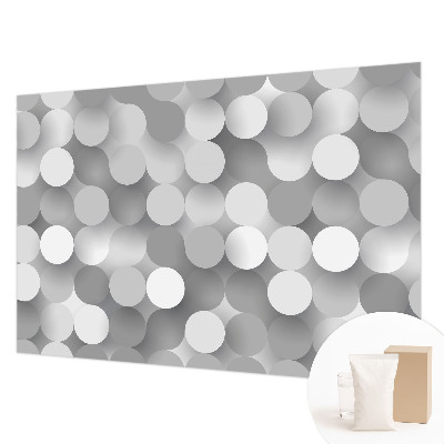 Vliesová tapeta Sivé kruhy