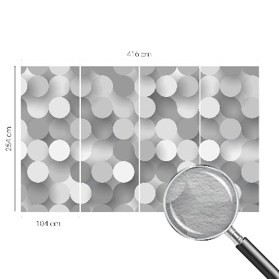 Vliesová tapeta Sivé kruhy