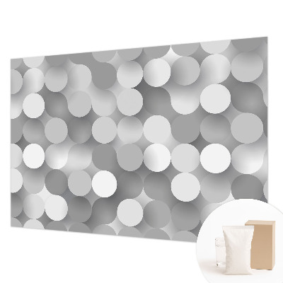 Vliesová tapeta Sivé kruhy