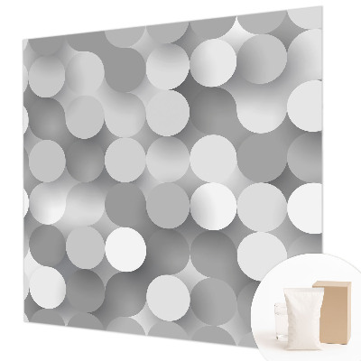 Vliesová tapeta Sivé kruhy