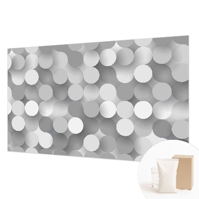 Vliesová tapeta Sivé kruhy