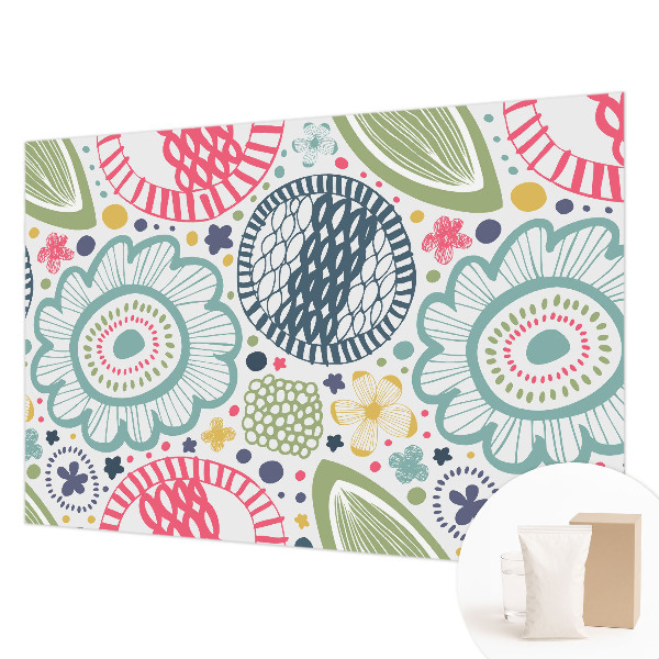 Dekoratívna fototapeta na stenu Kvetinové vzory