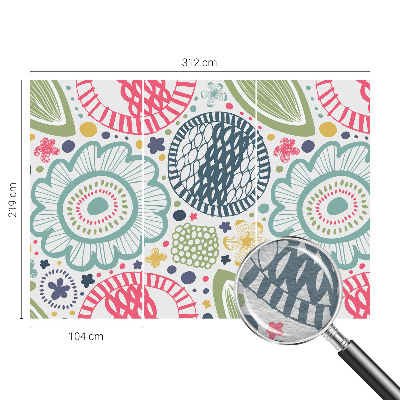 Dekoratívna fototapeta na stenu Kvetinové vzory