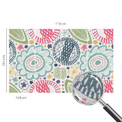 Dekoratívna fototapeta na stenu Kvetinové vzory