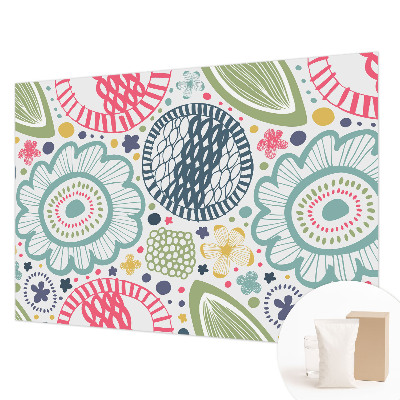 Dekoratívna fototapeta na stenu Kvetinové vzory